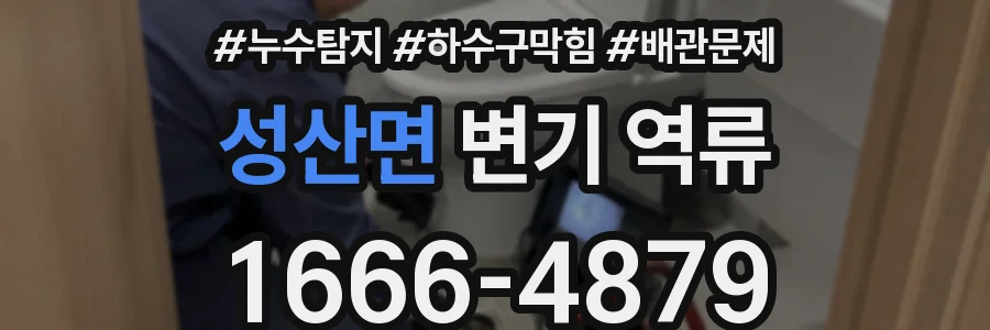 성산면 변기 역류