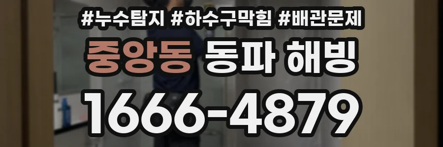 중앙동 동파 해빙