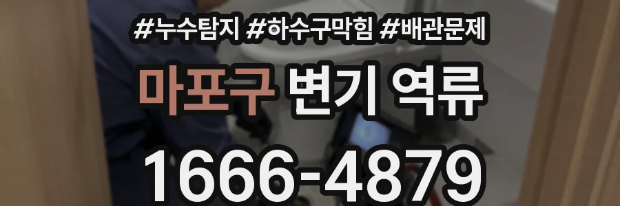 마포구 변기 역류