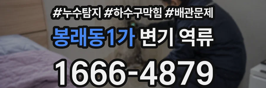 봉래동1가 변기 역류