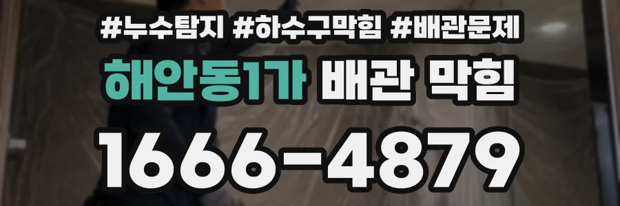해안동1가 배관 막힘