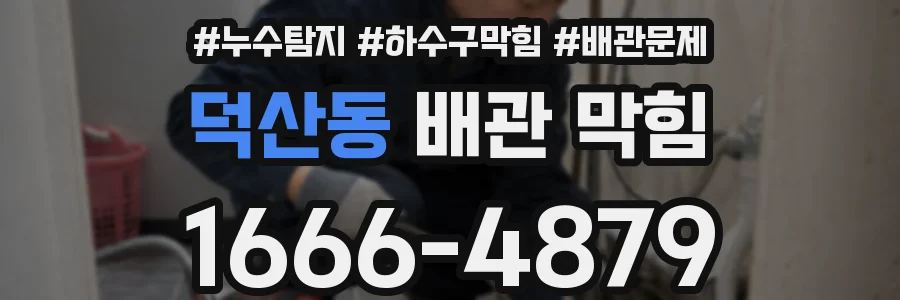 덕산동 배관 막힘