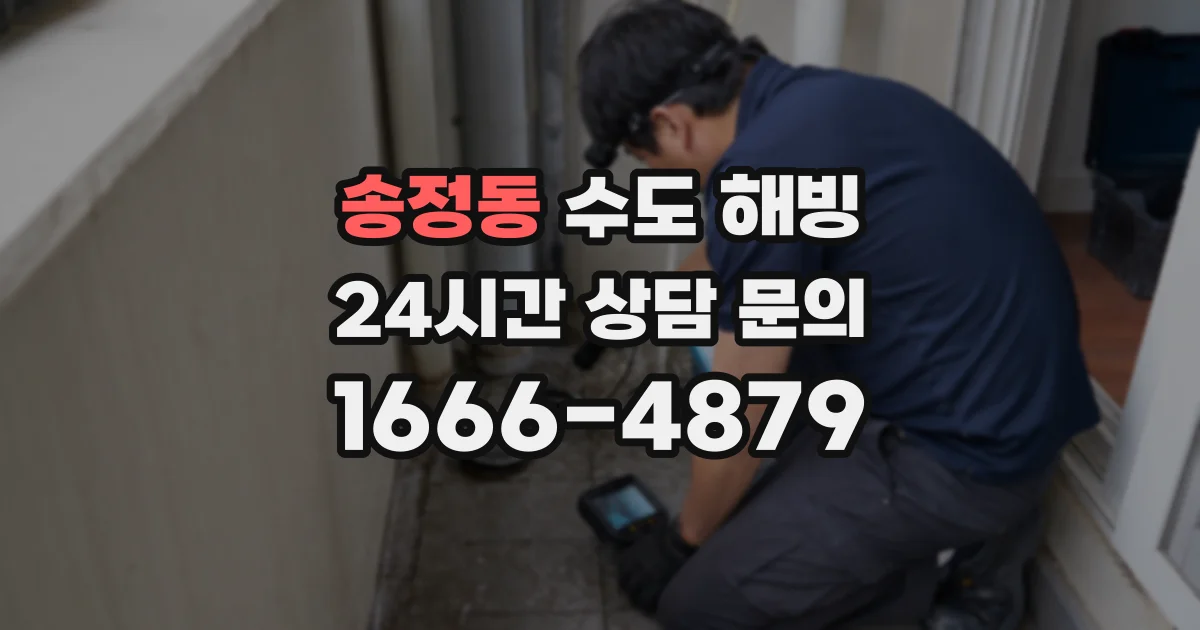 송정동 수도 해빙