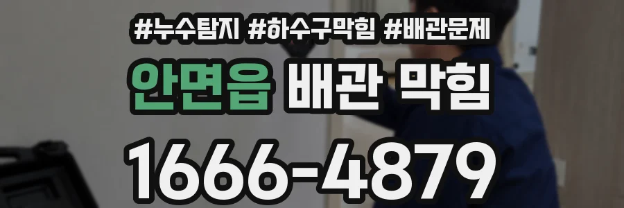안면읍 배관 막힘