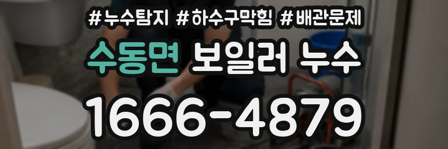 수동면 보일러 누수