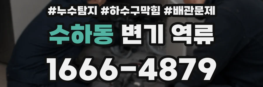 수하동 변기 역류