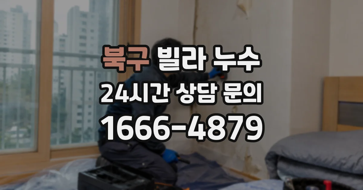 북구 빌라 누수