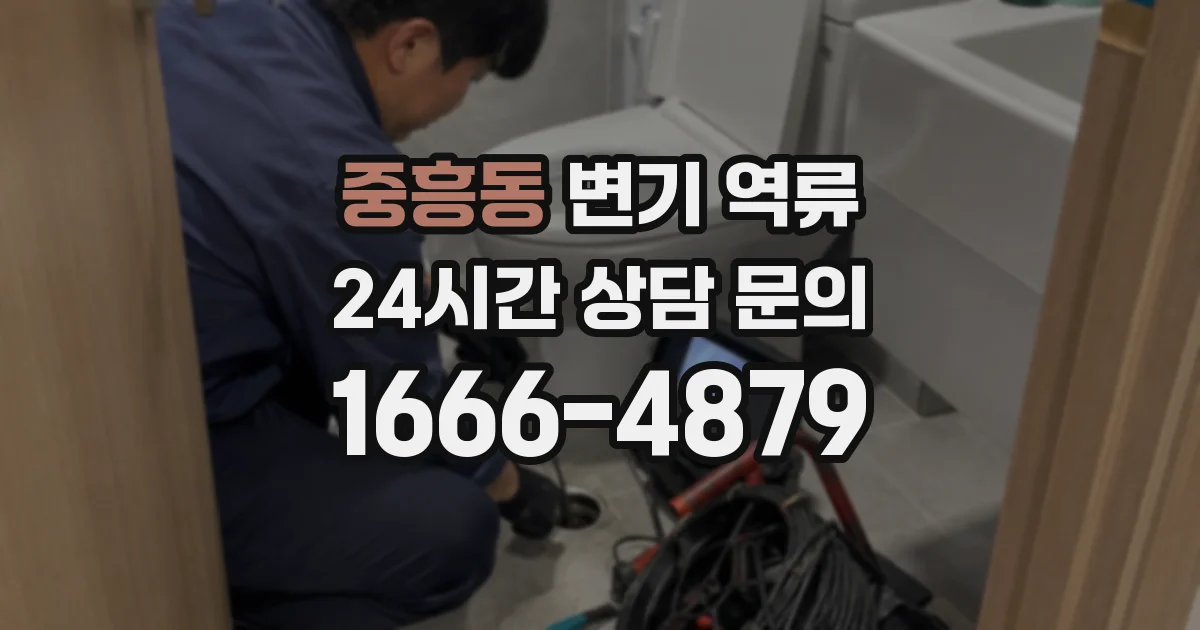 중흥동 변기 역류