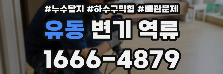 유동 변기 역류