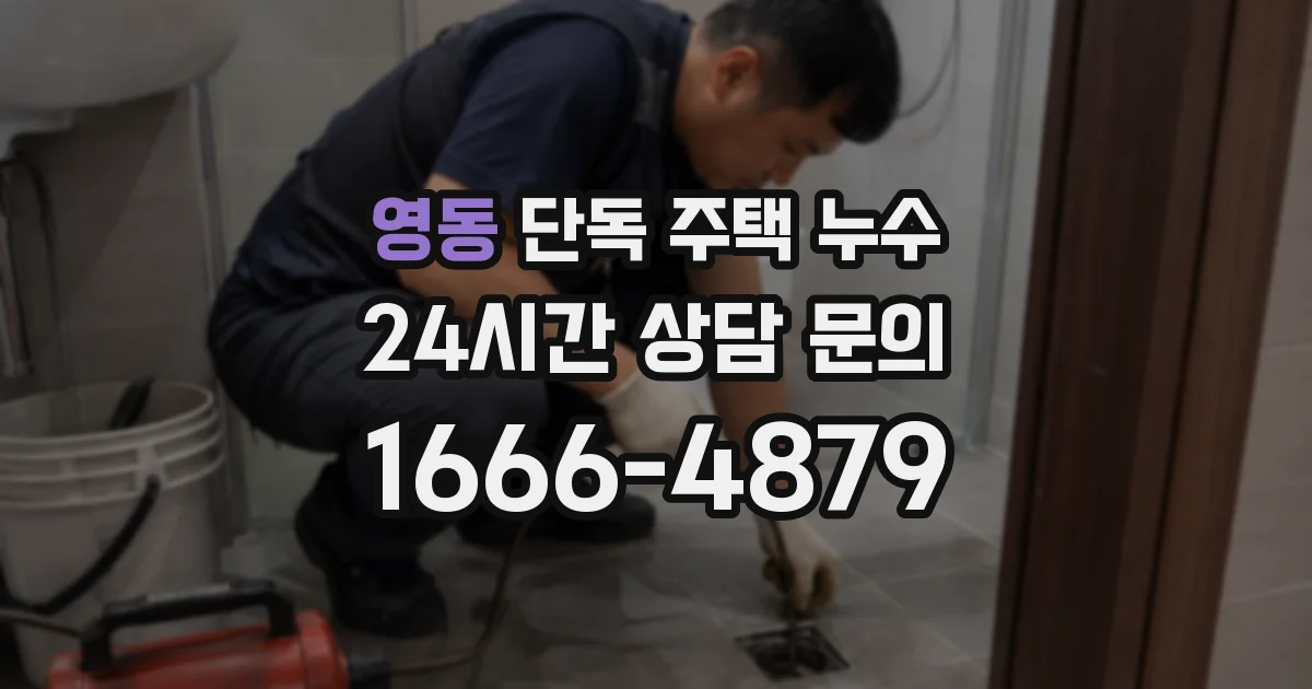 영동 단독 주택 누수