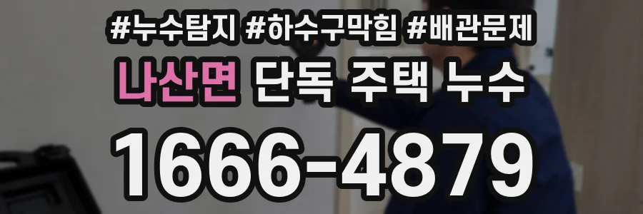 나산면 단독 주택 누수