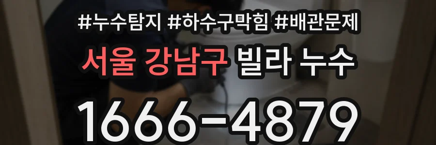 서울 강남구 빌라 누수