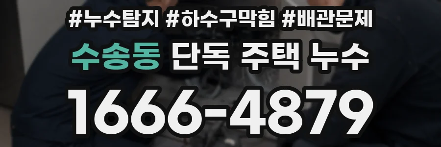 수송동 단독 주택 누수