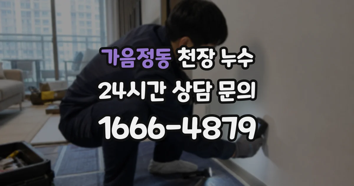 가음정동 천장 누수