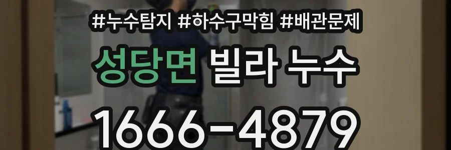 성당면 빌라 누수