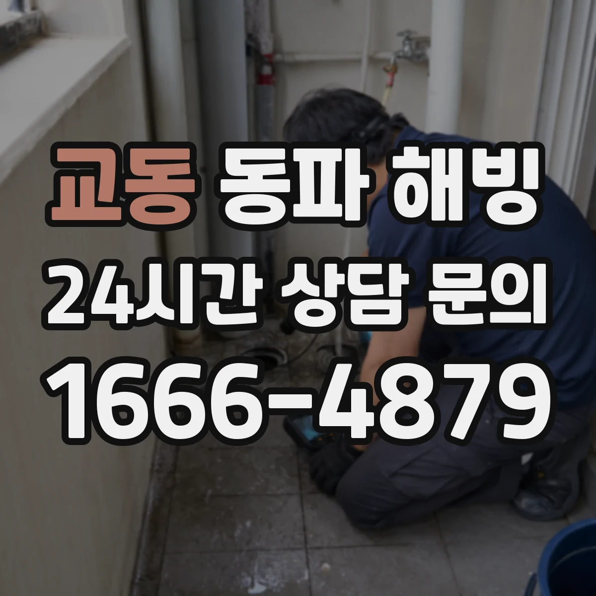 교동 동파 해빙