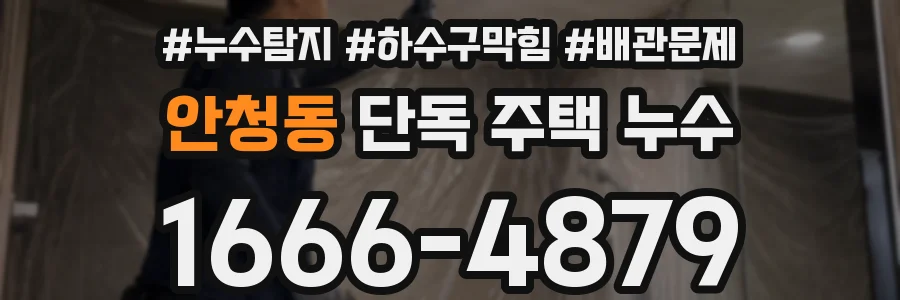 안청동 단독 주택 누수