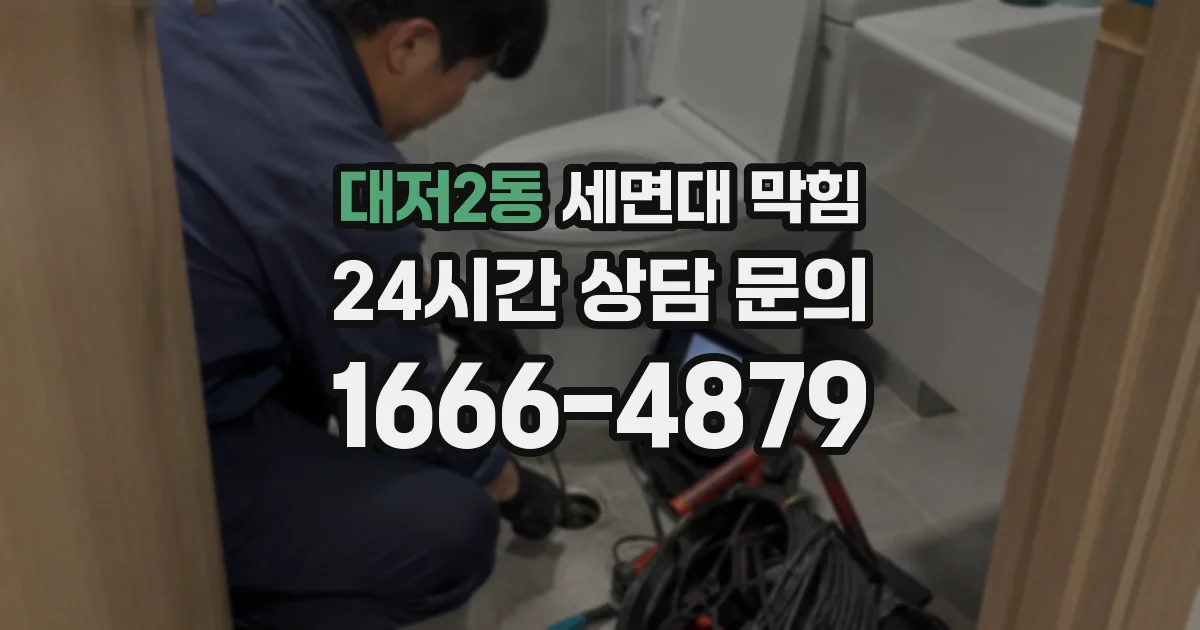 대저2동 세면대 막힘