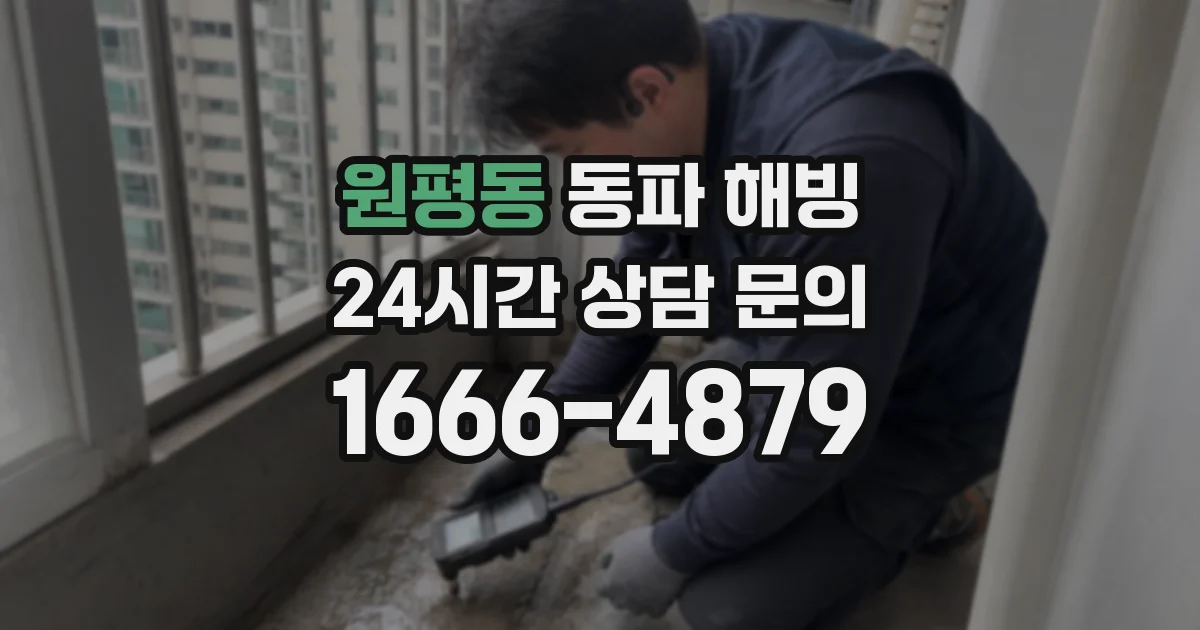 원평동 동파 해빙