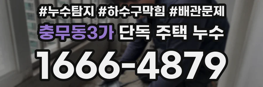 충무동3가 단독 주택 누수