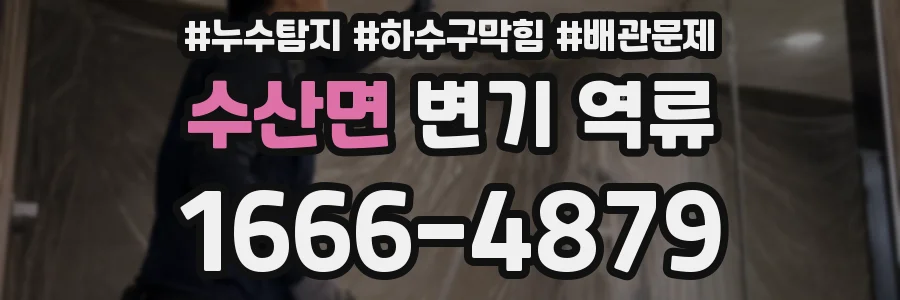 수산면 변기 역류