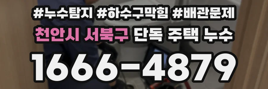 천안시 서북구 단독 주택 누수