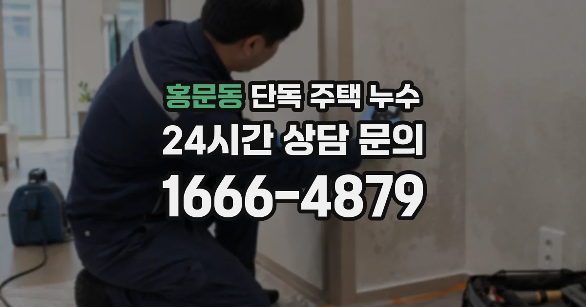 홍문동 단독 주택 누수