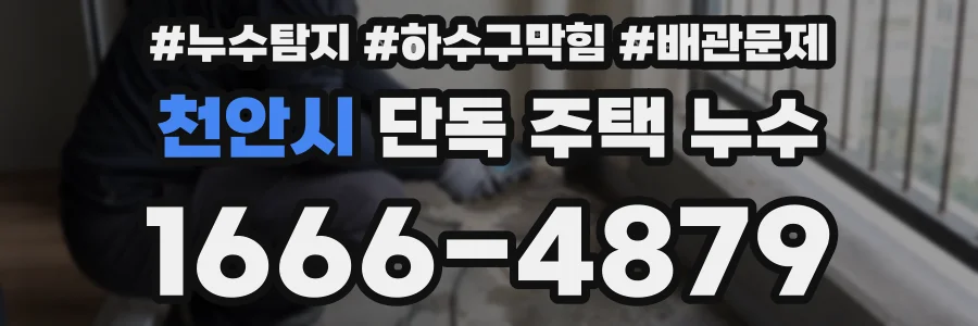 천안시 단독 주택 누수