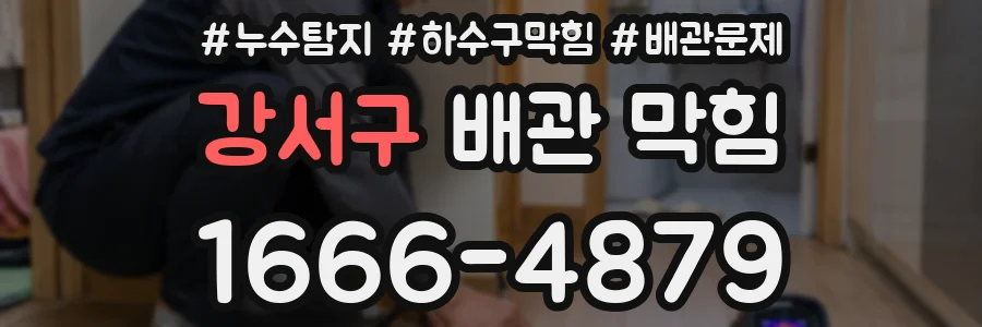 강서구 배관 막힘