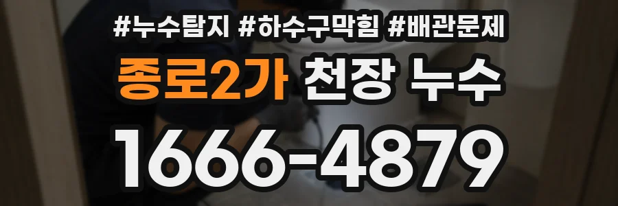 종로2가 천장 누수