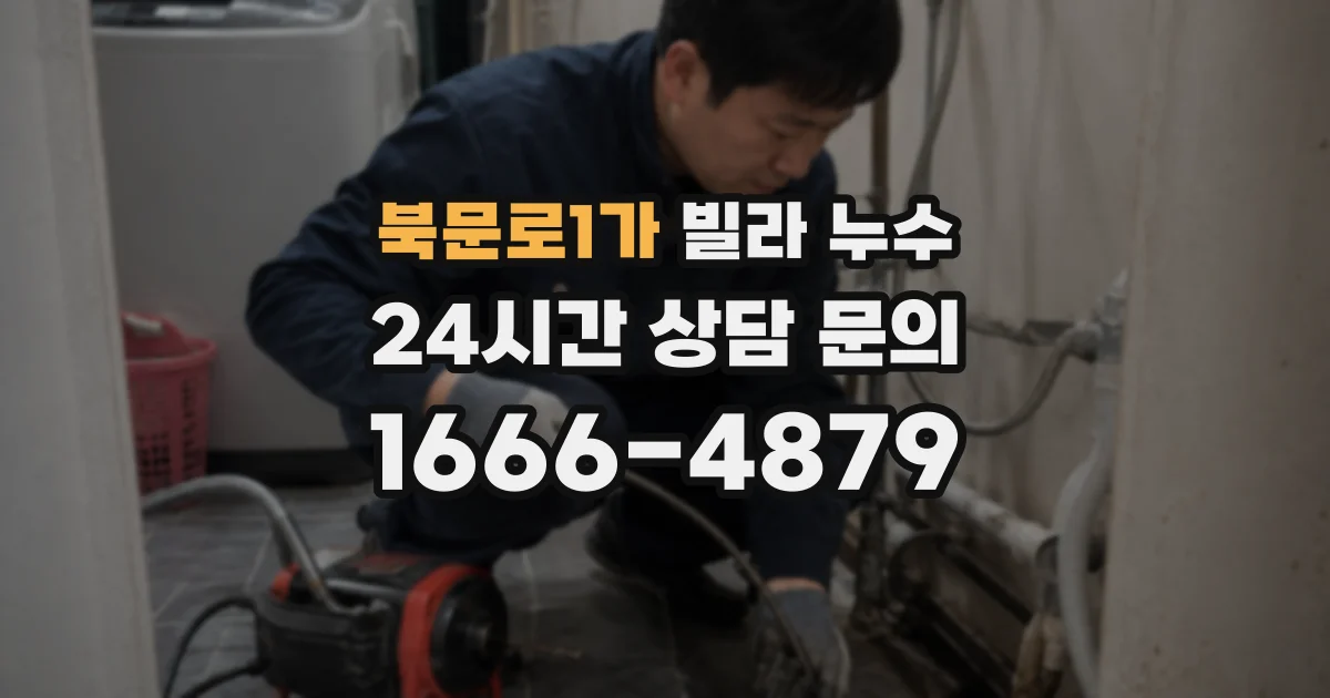 북문로1가 빌라 누수