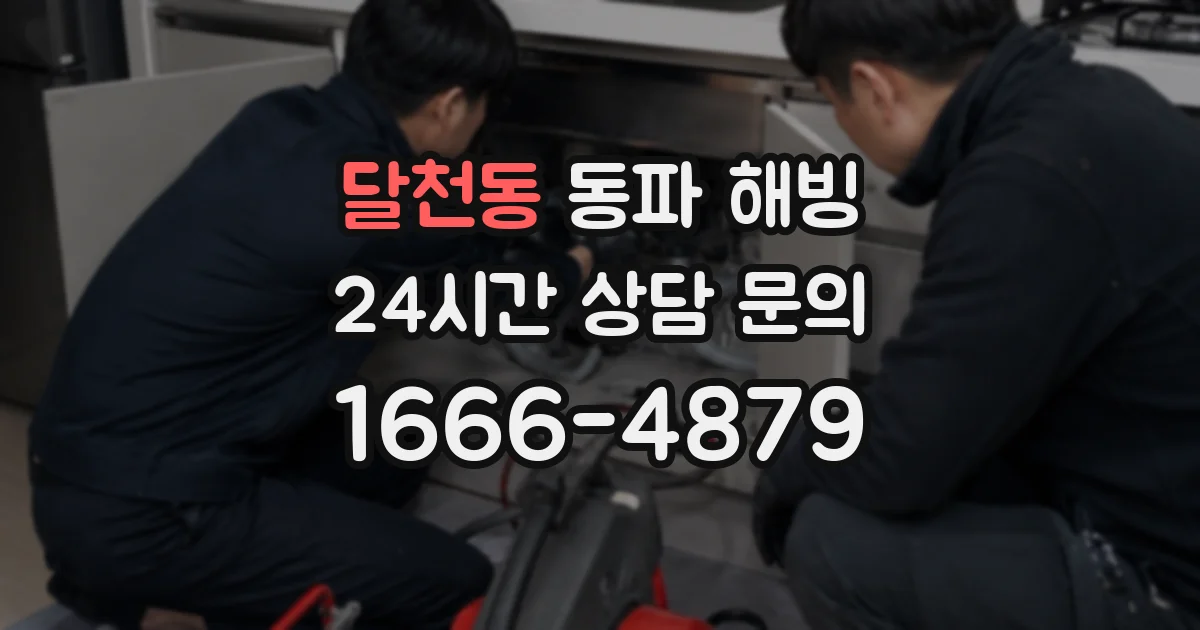 달천동 동파 해빙