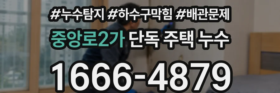 중앙로2가 단독 주택 누수
