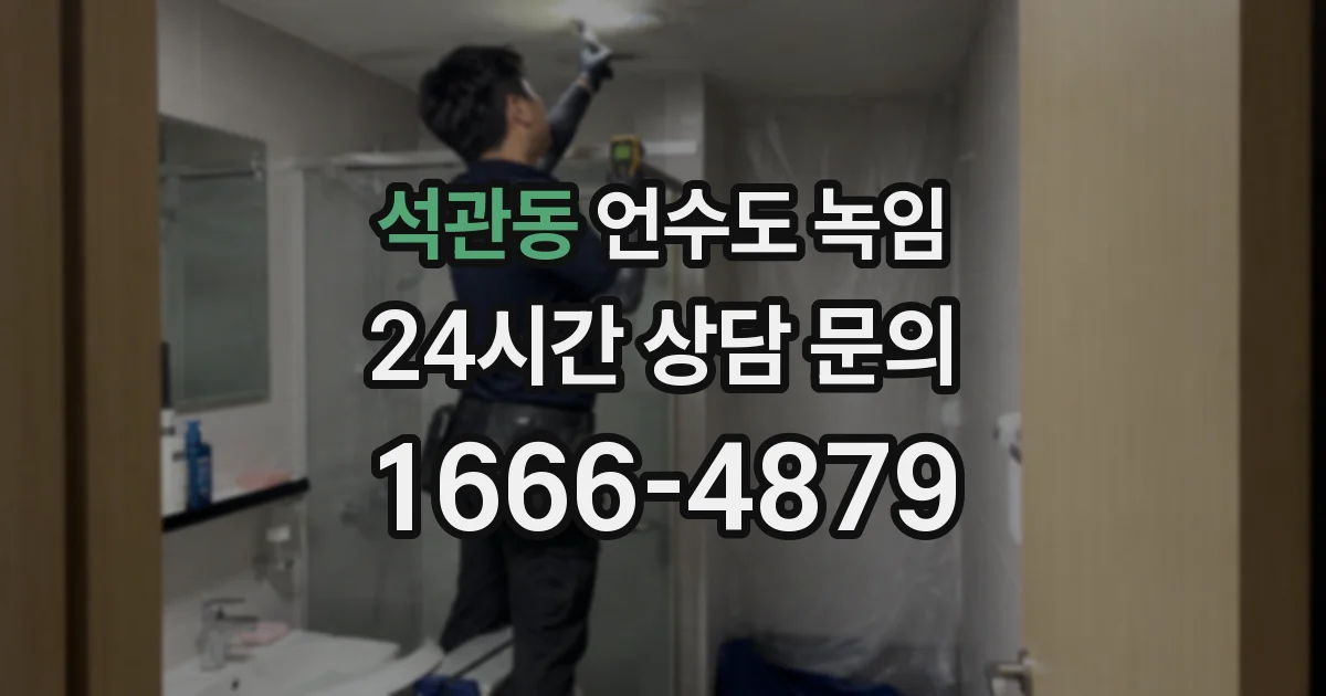 석관동 언수도 녹임