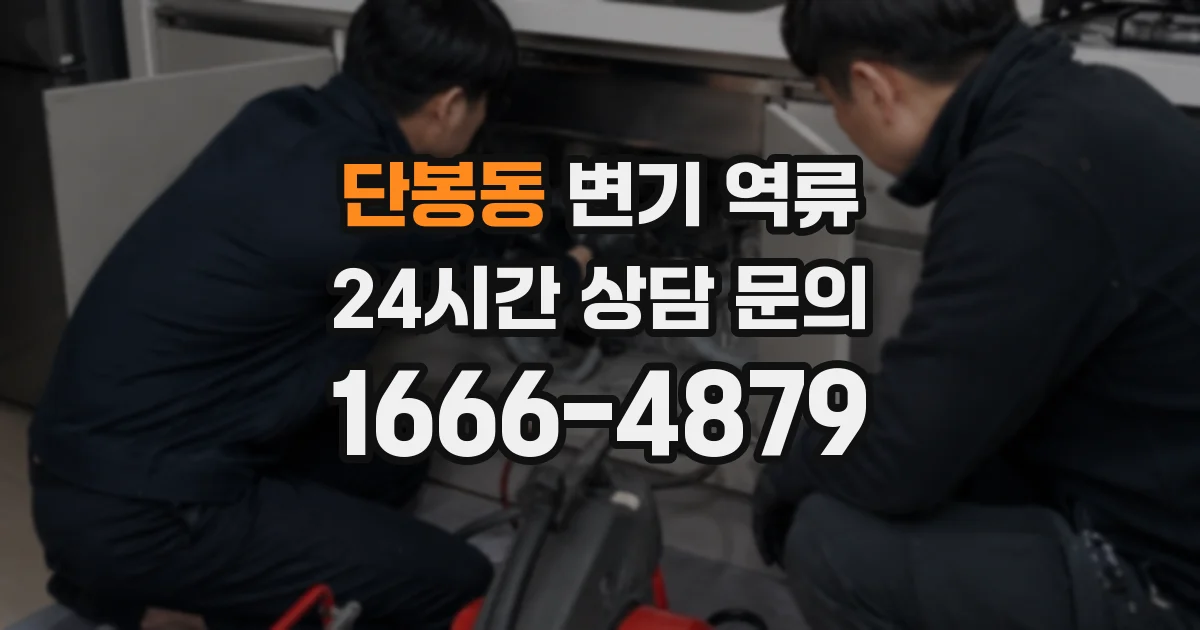 단봉동 변기 역류