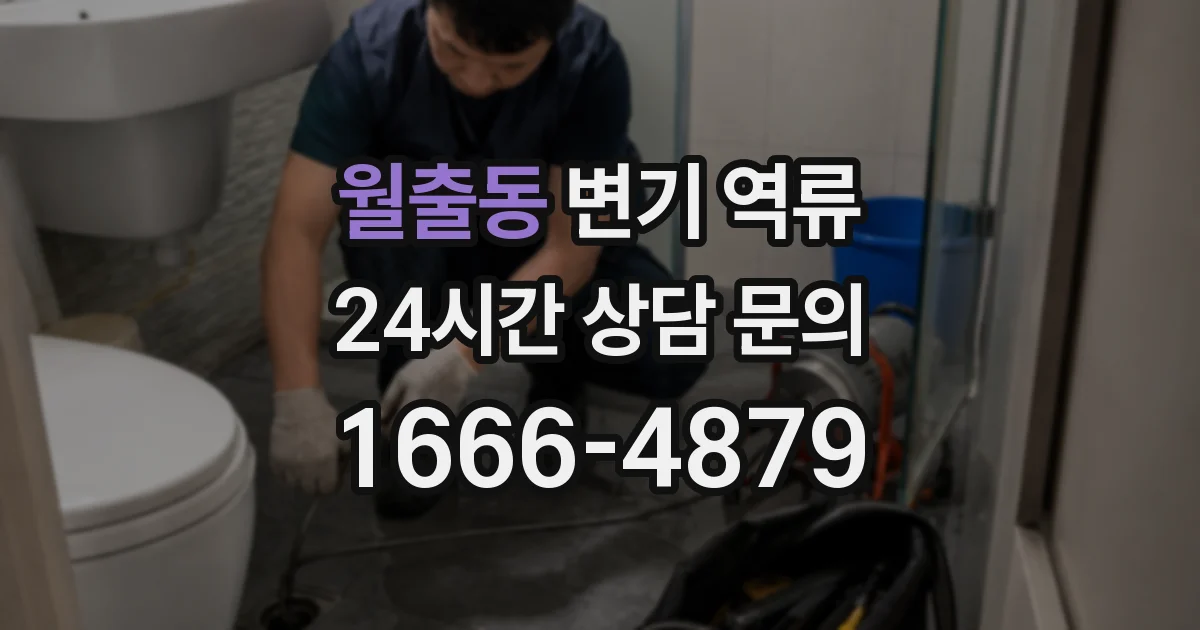 월출동 변기 역류