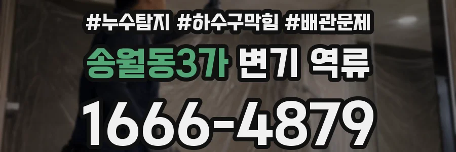 송월동3가 변기 역류