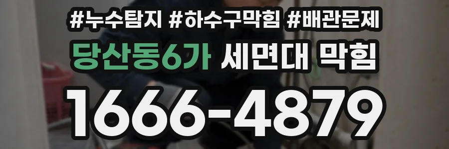 당산동6가 세면대 막힘