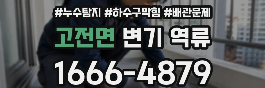 고전면 변기 역류