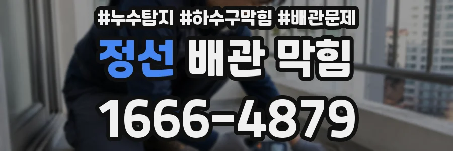 정선 배관 막힘