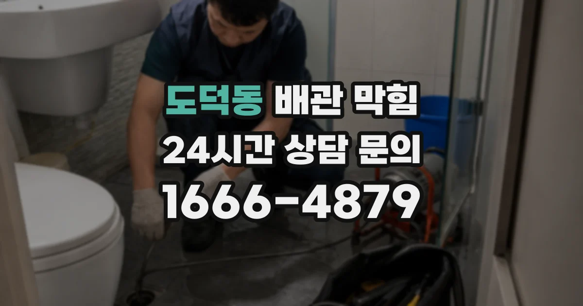 도덕동 배관 막힘