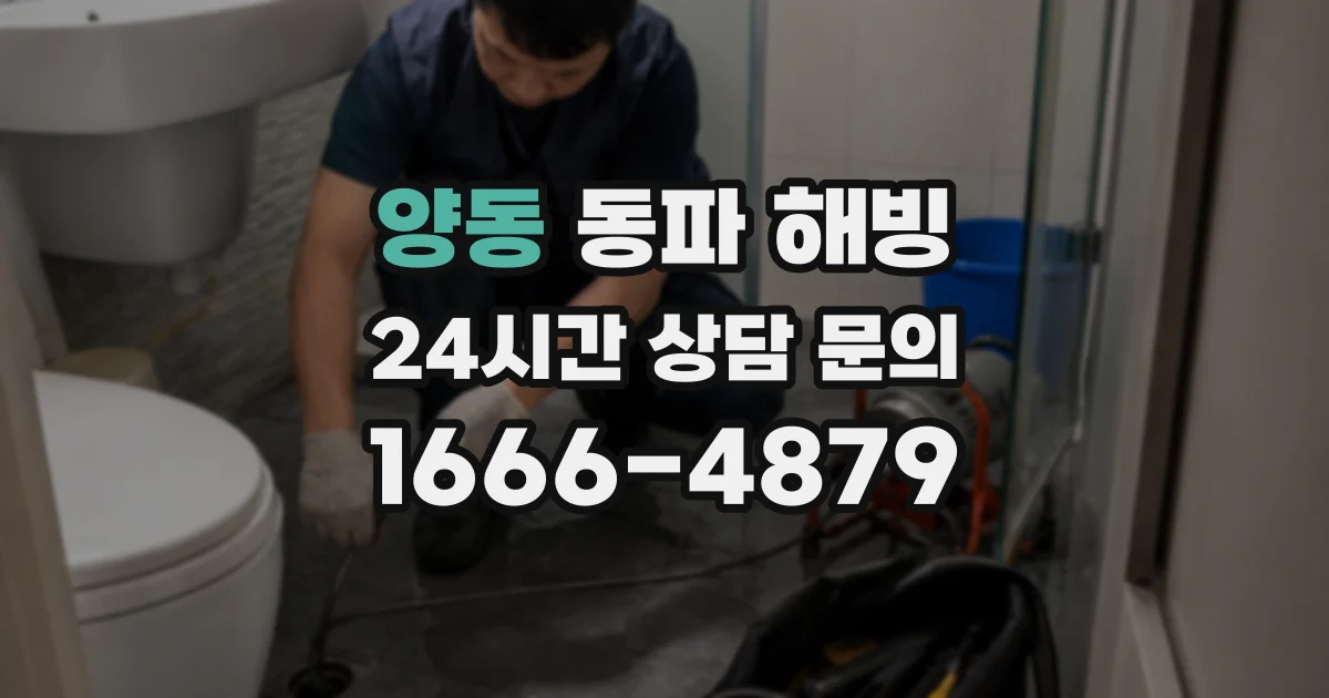 양동 동파 해빙