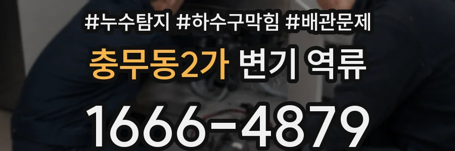 충무동2가 변기 역류
