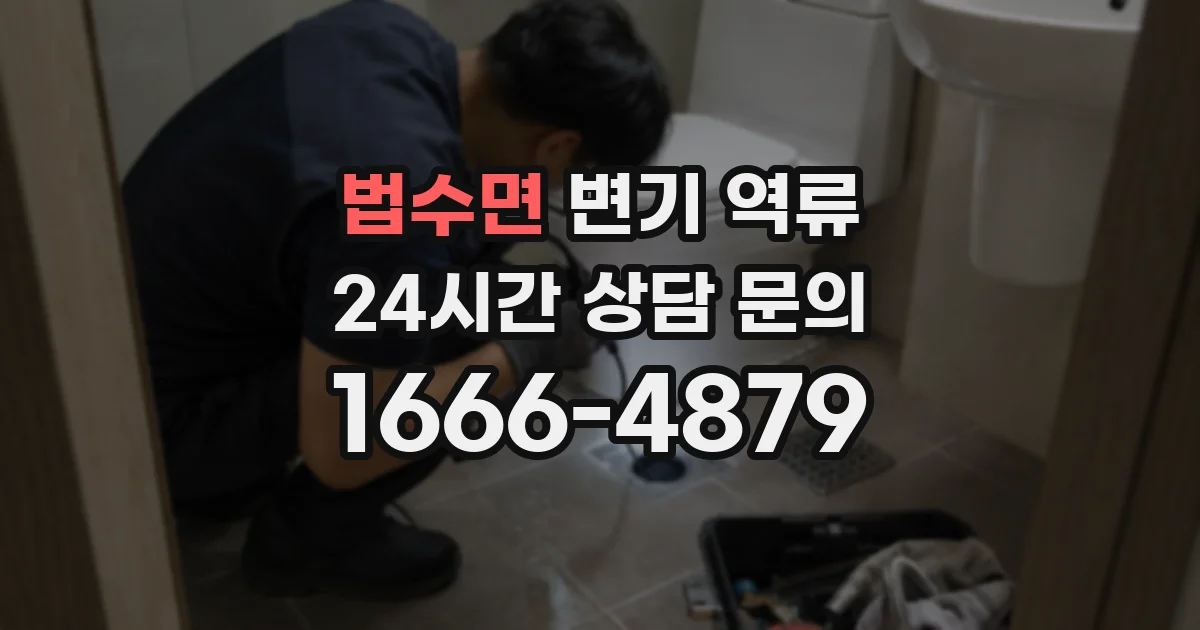 법수면 변기 역류