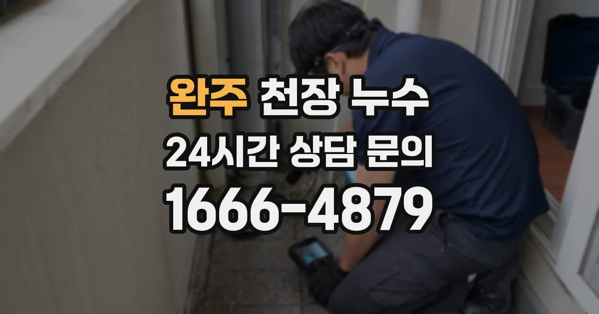 완주 천장 누수