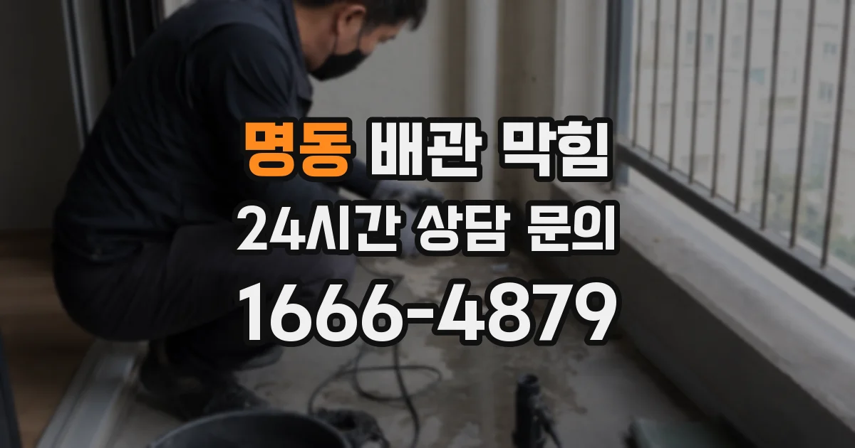 명동 배관 막힘