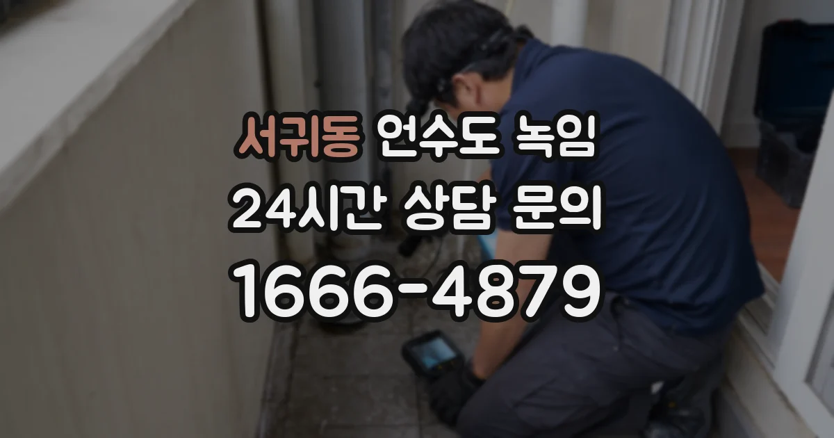 서귀동 언수도 녹임