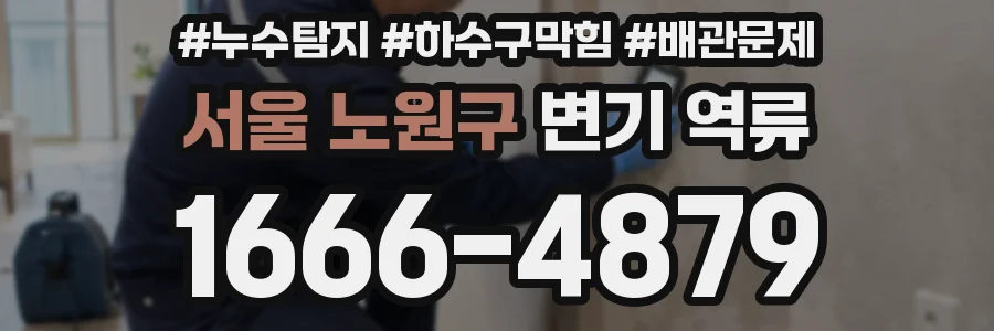 서울 노원구 변기 역류
