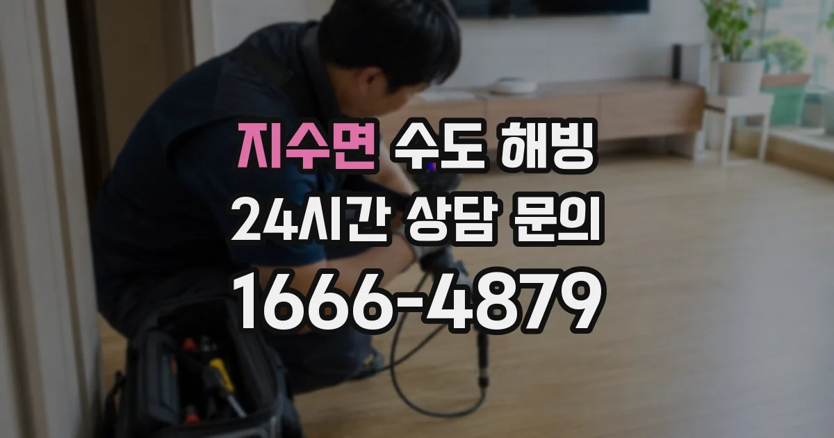 지수면 수도 해빙