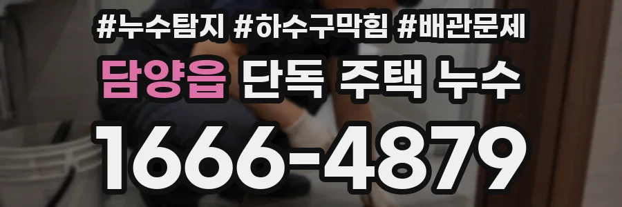 담양읍 단독 주택 누수